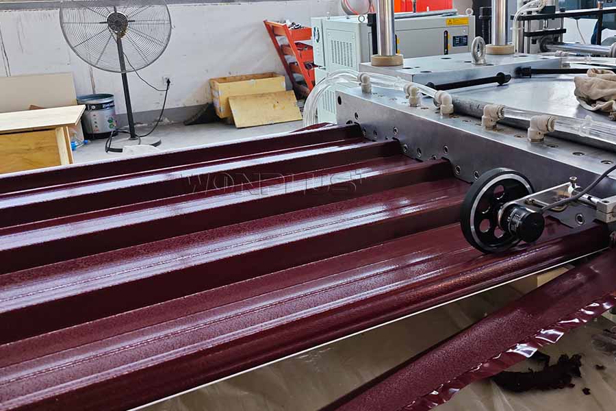 PVC Solid Roof Sheet Co-Extrusion Line Commissioning Completed